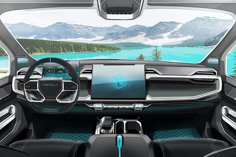 Nikola Badger FCEV/BEV Pickup Truck 600 Mile Range First Look EV Trucks Telsa Cybertruck Rival Announcement Automotive News Updates Cars 906 horsepower, 980 ft. lbs. of torque hydrogen fuel cell/electric hybrid