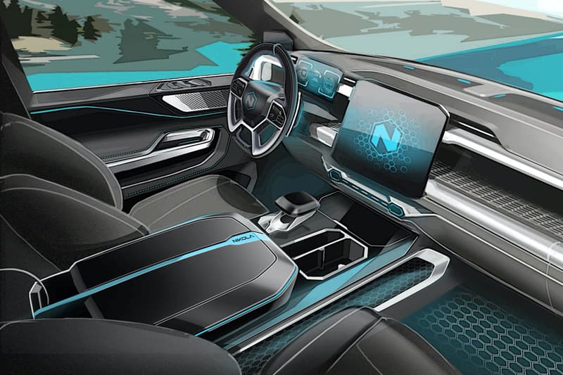 Nikola Badger FCEV/BEV Pickup Truck 600 Mile Range First Look EV Trucks Telsa Cybertruck Rival Announcement Automotive News Updates Cars 906 horsepower, 980 ft. lbs. of torque hydrogen fuel cell/electric hybrid