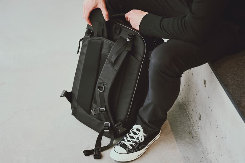 nine hours Aer Capsule Collection Release Backpack Bag Hotel Black Grey 35 40 L Pack
