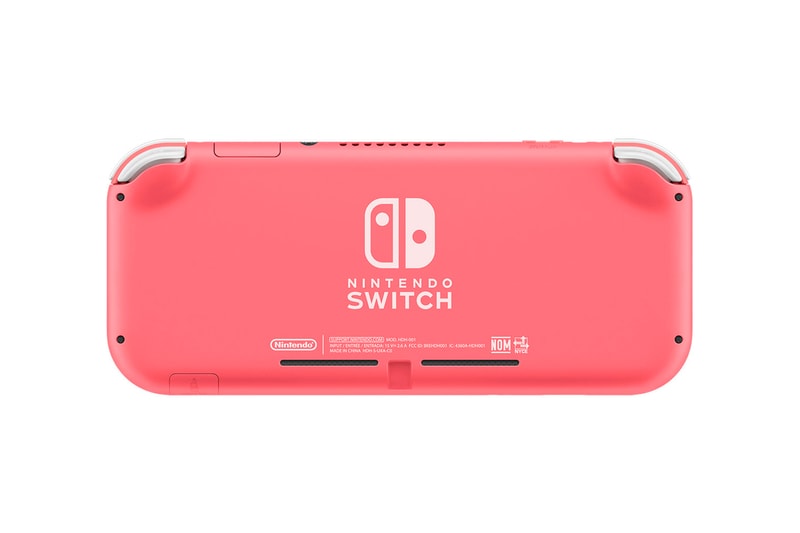 nintendo switch lite gaming console handheld video games coral model pantone color of the year 2019