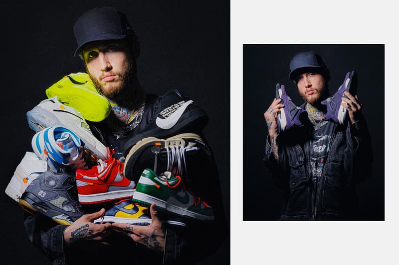 NTWRK Faze Banks Biggest Sneaker Drawing Ever Travis Scott’s Purple Friends & Family AJ4 Tinker Hatfield-designed Oregon PE Air Jordan 3 Air YEEZY 2 "NRG" Off-White collaborations Yeezy shoes NTWRK all of March 100,000 sneaker collection