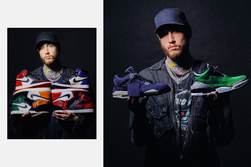 NTWRK Faze Banks Biggest Sneaker Drawing Ever Travis Scott’s Purple Friends & Family AJ4 Tinker Hatfield-designed Oregon PE Air Jordan 3 Air YEEZY 2 "NRG" Off-White collaborations Yeezy shoes NTWRK all of March 100,000 sneaker collection