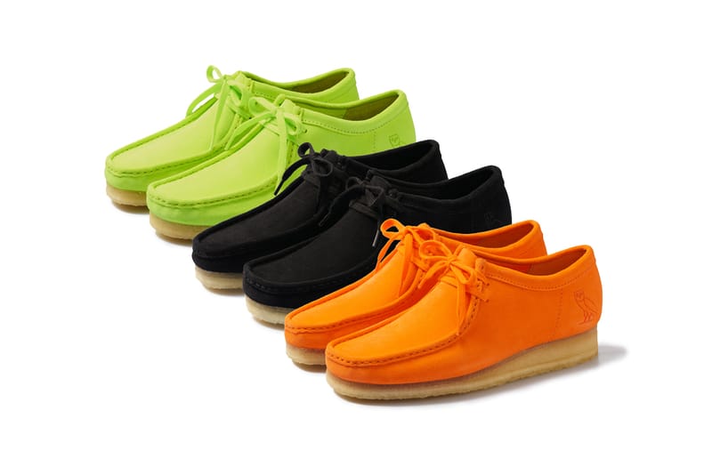 colorful clarks wallabees