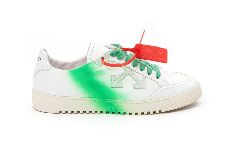 Off-White 2.0 Sneakers Spray Paint Snakeskin Silver
