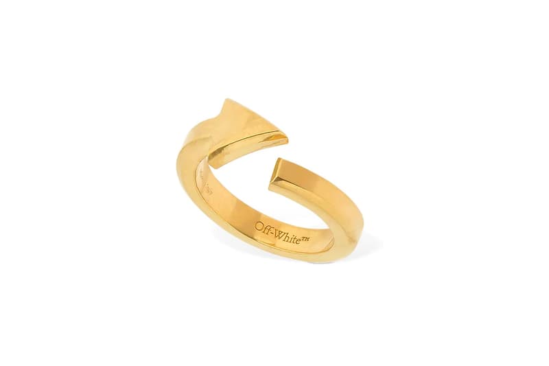 Off-White™ Arrow Logo Ring Release Gold Silver Info Buy Price Virgil Abloh