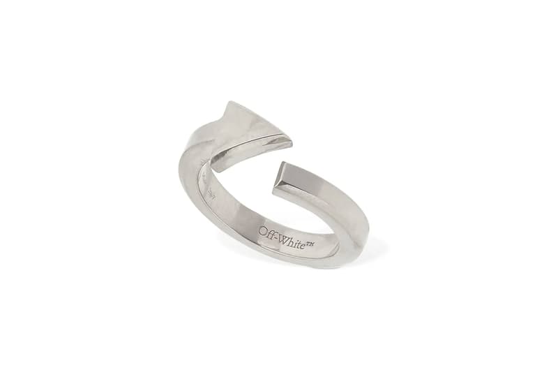 Off-White™ Arrow Logo Ring Release Gold Silver Info Buy Price Virgil Abloh