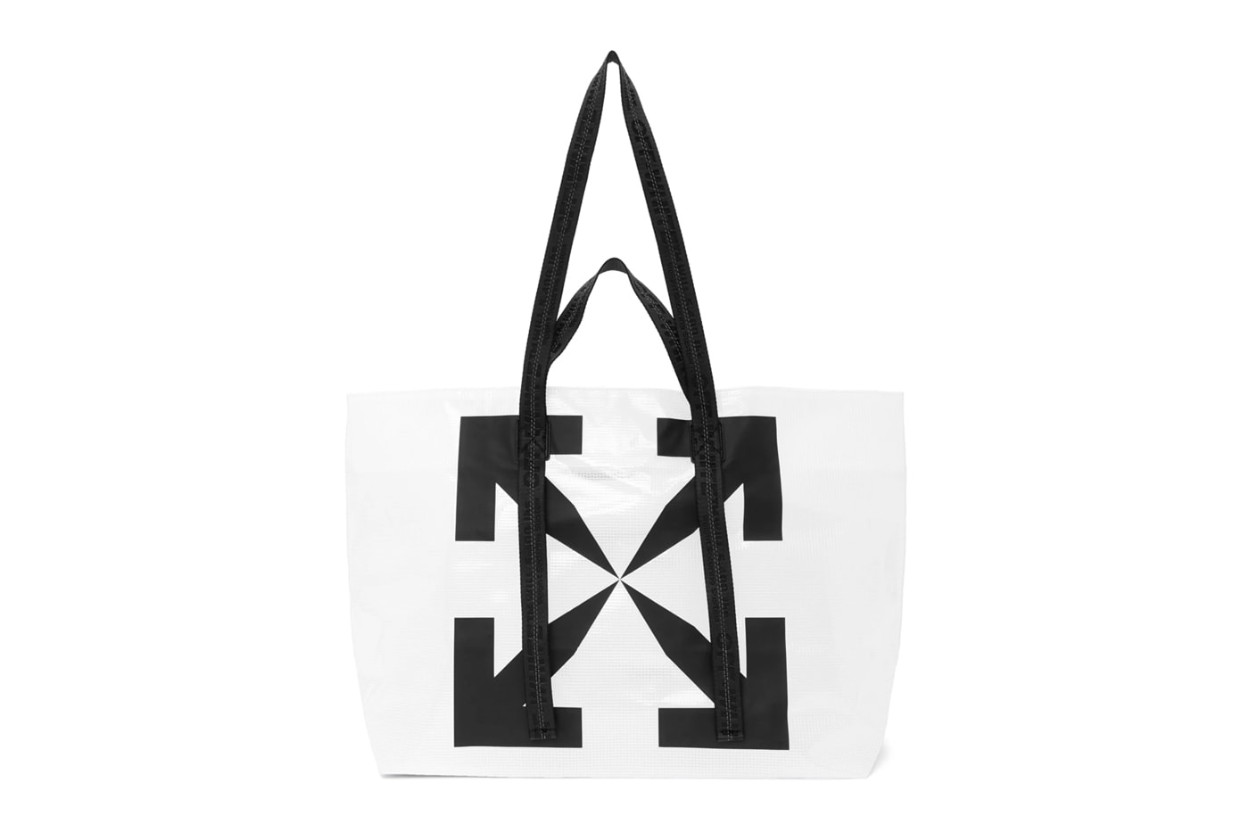 Off-White™- Arrows Tote Bag Release Virgil Abloh tote bags leather Tyvek PVC ripstop accessories 