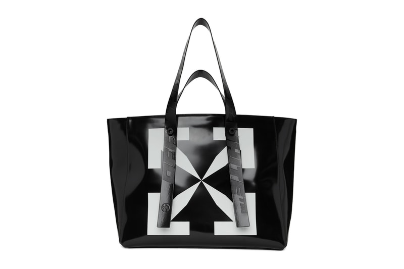 Off-White™- Arrows Tote Bag Release Virgil Abloh tote bags leather Tyvek PVC ripstop accessories 