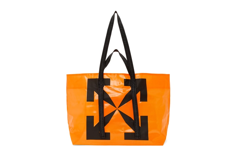 Off-White™- Arrows Tote Bag Release Virgil Abloh tote bags leather Tyvek PVC ripstop accessories 