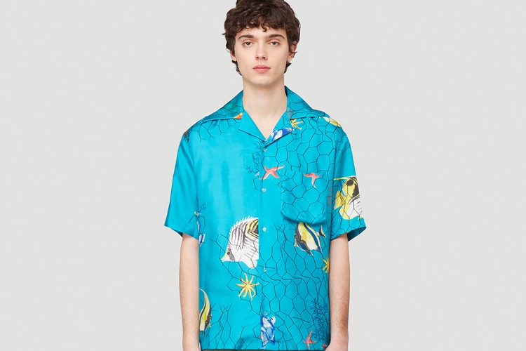 Off-White™ Turns to Marine Life for its Fishnet Silk Shirt