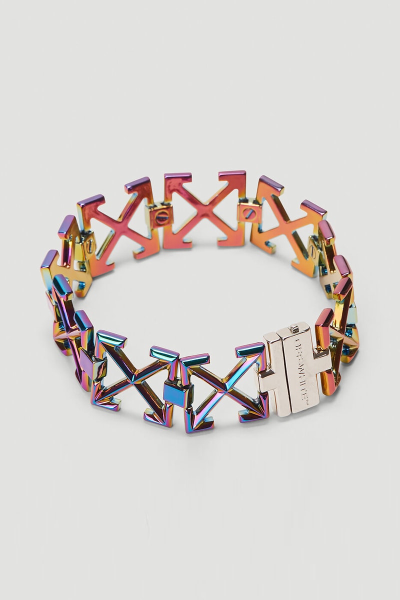 Off White Iridescent Arrows Bracelet Release Info Buy Price Virgil Abloh LN-CC