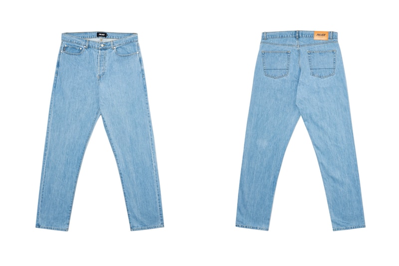 Palace skateboards spring 2020 trousers denim jeans waterfall print cargo track pants joggers script buy cop purchase