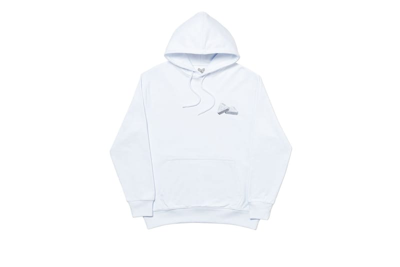 palace black and white hoodie