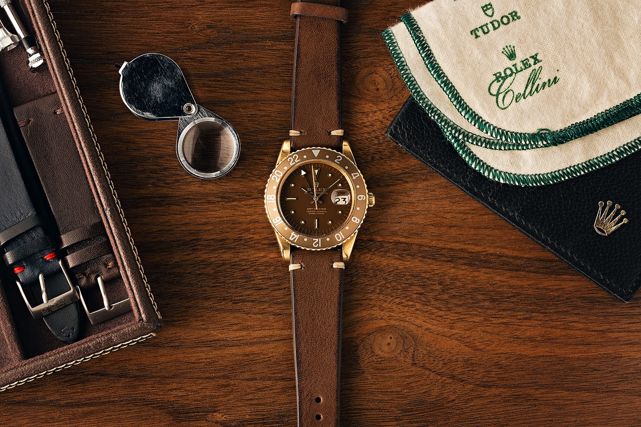Paul Altieri Vintage Rolex GMT-Master Watch Info 1675 6542 GMT Bakelite Bezel Tropical PCG Bob's Watches 