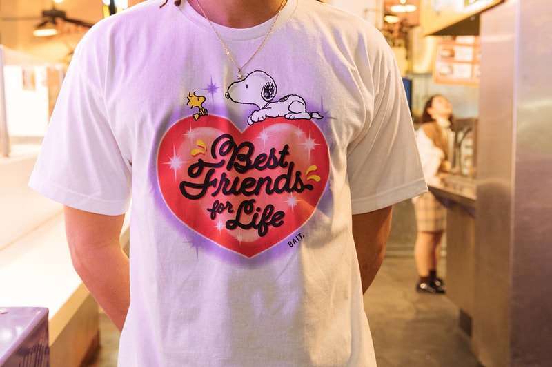 Peanuts x BAIT "Heart Breakers" Capsule Collection Lookbook First Look Charlez Schulz Charlie Brown Snoopy Woodstock Lucy Comic Book Strip Cartoon Characters 1950s Valentine's Day Gifts 2020 For Him For Her