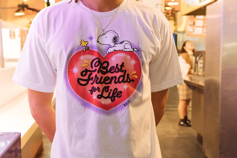 Peanuts x BAIT "Heart Breakers" Capsule Collection Lookbook First Look Charlez Schulz Charlie Brown Snoopy Woodstock Lucy Comic Book Strip Cartoon Characters 1950s Valentine's Day Gifts 2020 For Him For Her
