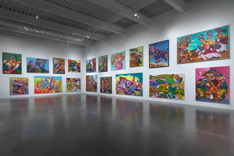 Peter Saul "Crime and Punishment" Exhibition New Museum Paintings Surreal Pop Art Presidents Trump Ronald Reagan