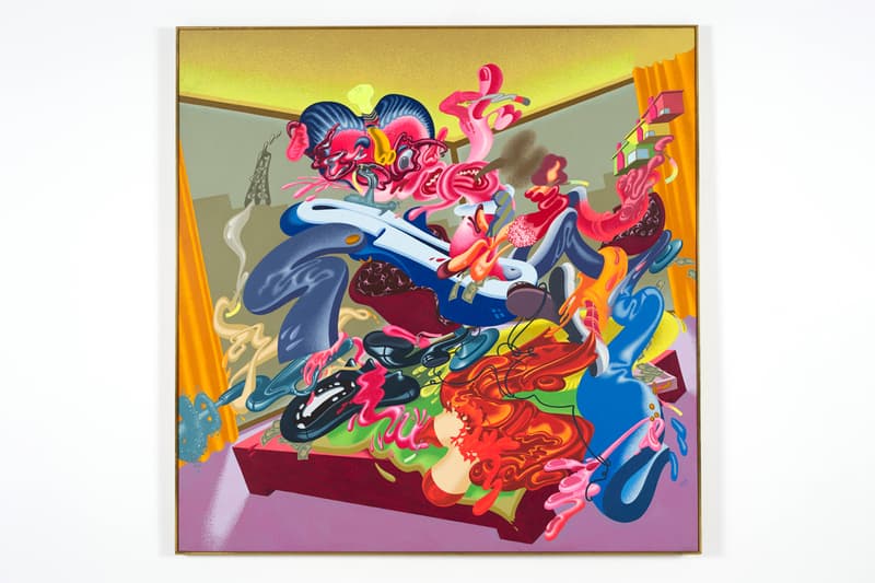 Peter Saul "Crime and Punishment" Exhibition New Museum Paintings Surreal Pop Art Presidents Trump Ronald Reagan 