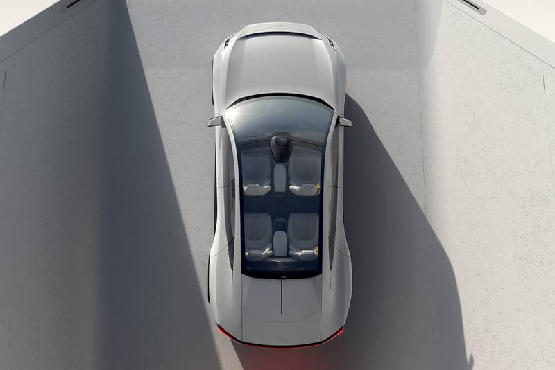Polestar Precept Fully Electric Four-Door Grand Tourer Sustainable Interior Reclaimed Fishing Nets 3D Printed Knitted recycled PET bottles recycled cork vinyl digital environment future car automotive news updates Volvo Group Swedish Android EV