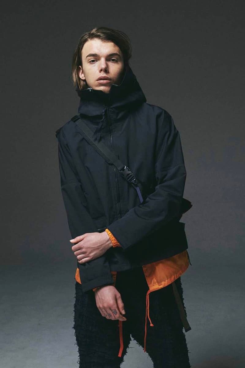 POLIQUANT Fall Winter 2020 Lookbook collection functional techwear technical deconstruction reconstruction modular jackets coats pants nylon trousers shirts sweaters menswear streetwear japanese