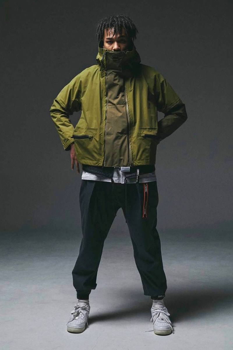 POLIQUANT Fall Winter 2020 Lookbook collection functional techwear technical deconstruction reconstruction modular jackets coats pants nylon trousers shirts sweaters menswear streetwear japanese