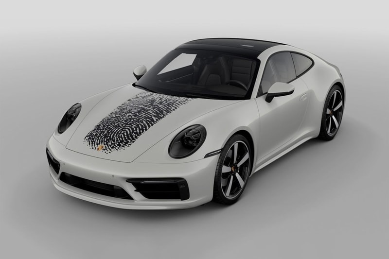 porsche 911 fingerprint exclusive manufaktur customization service printing bonnet hood personalization