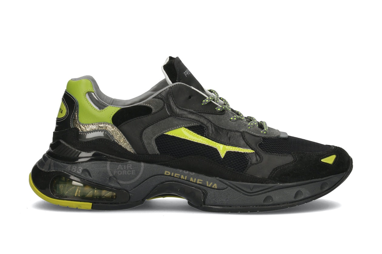 premiata ss20 sizey collection footwear sneakers drake sharky bold colour campaign italian luxury