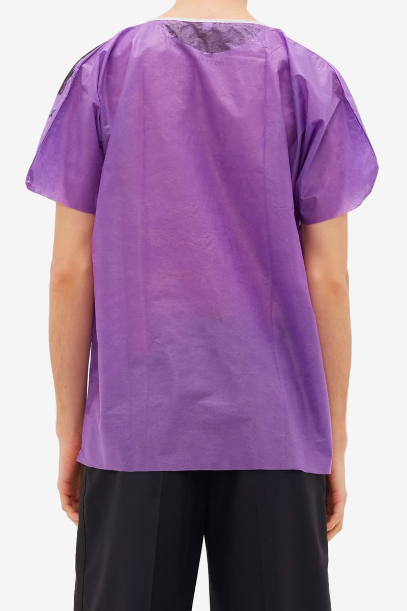 Raf Simons Hand Painted Hospital Gown T-Shirt Release Info Buy Price Info Purple Black Red