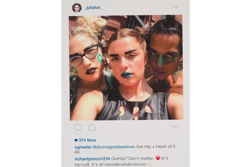 Richard Prince 'New Portraits' Gagosian Los Angeles Exhibition Instagram Portraits Photographic Canvas 