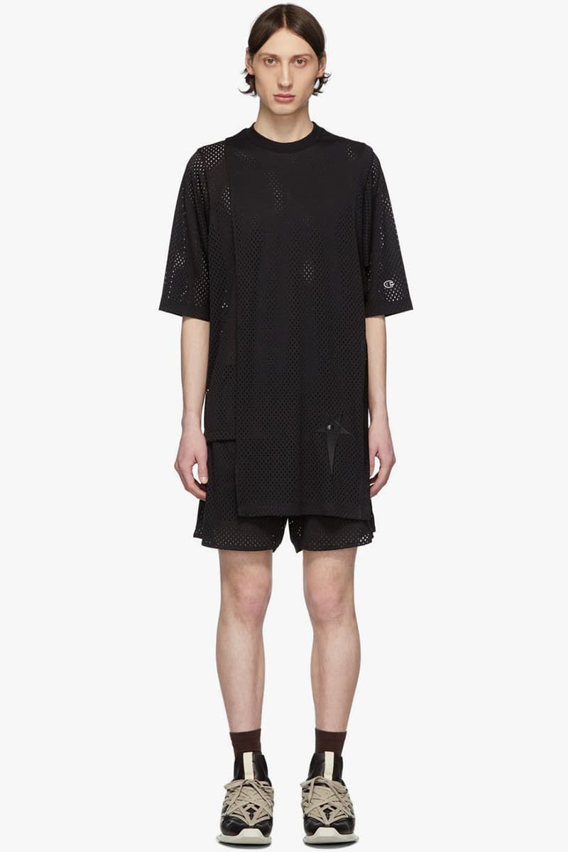 Rick Owens x Champion Spring/Summer 2020 "TECUATL" Collection First Look Release Information Mens Basics Underwear Briefs Tank Top Basketball Mesh Shorts Toga Top Long Sleeve T-Shirt