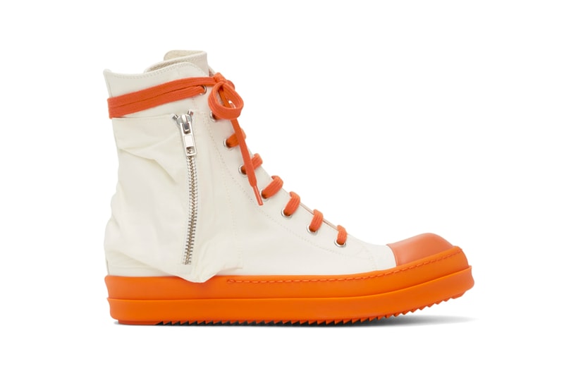 Rick Owens DRKSHDW Bauhaus Sneaker White Orange Release Info Buy Price 