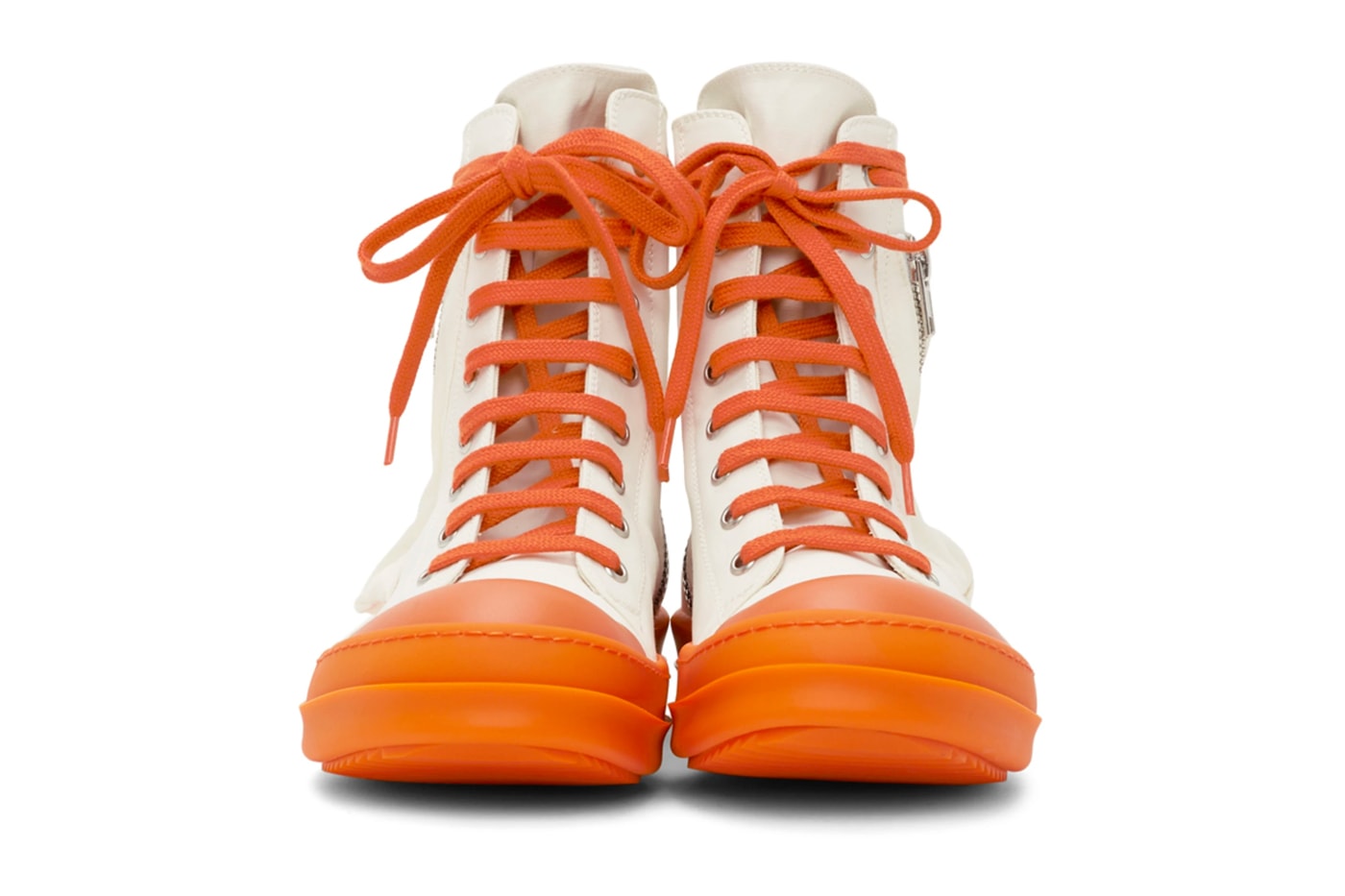 Rick Owens DRKSHDW Bauhaus Sneaker White Orange Release Info Buy Price 
