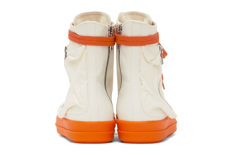Rick Owens DRKSHDW Bauhaus Sneaker White Orange Release Info Buy Price 