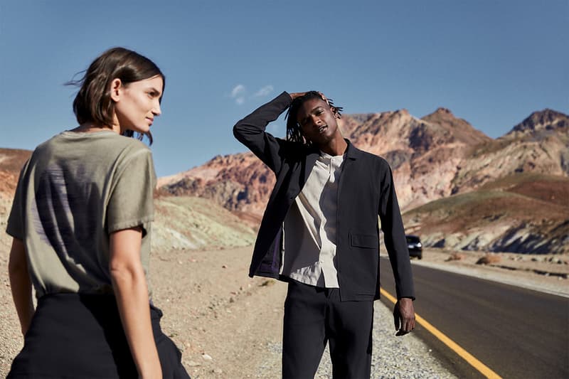 Robert Geller x lululemon "A Moment to Reflect" Collection lookbooks yoga camo outerwear jackets activewear