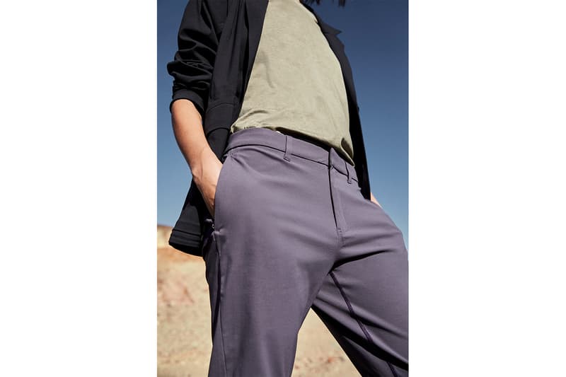 Robert Geller x lululemon "A Moment to Reflect" Collection lookbooks yoga camo outerwear jackets activewear
