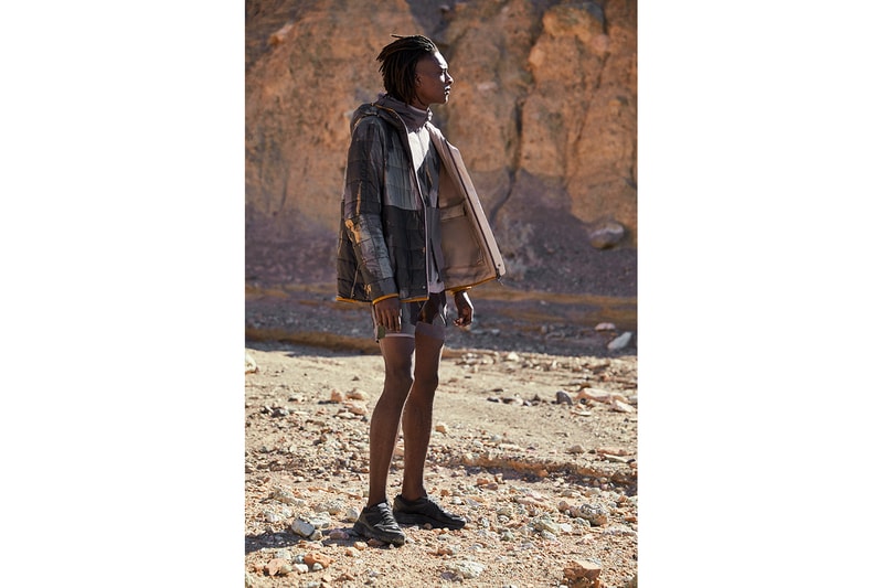 Robert Geller x lululemon "A Moment to Reflect" Collection lookbooks yoga camo outerwear jackets activewear 