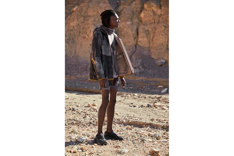 Robert Geller x lululemon "A Moment to Reflect" Collection lookbooks yoga camo outerwear jackets activewear
