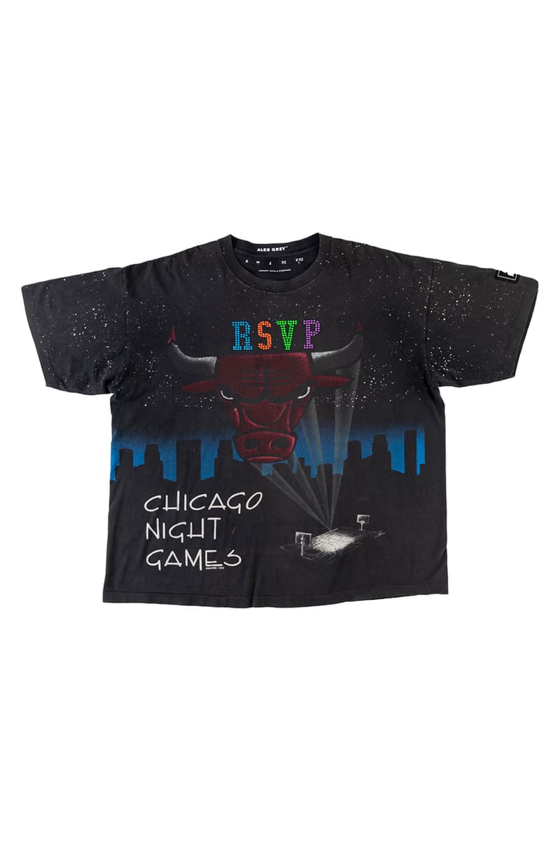 Ales Grey x RSVP Gallery Swarovski-Customized T-shirts tees vintage michael jordan chicago all star weekend bulls game 2020 february 14 valentines day