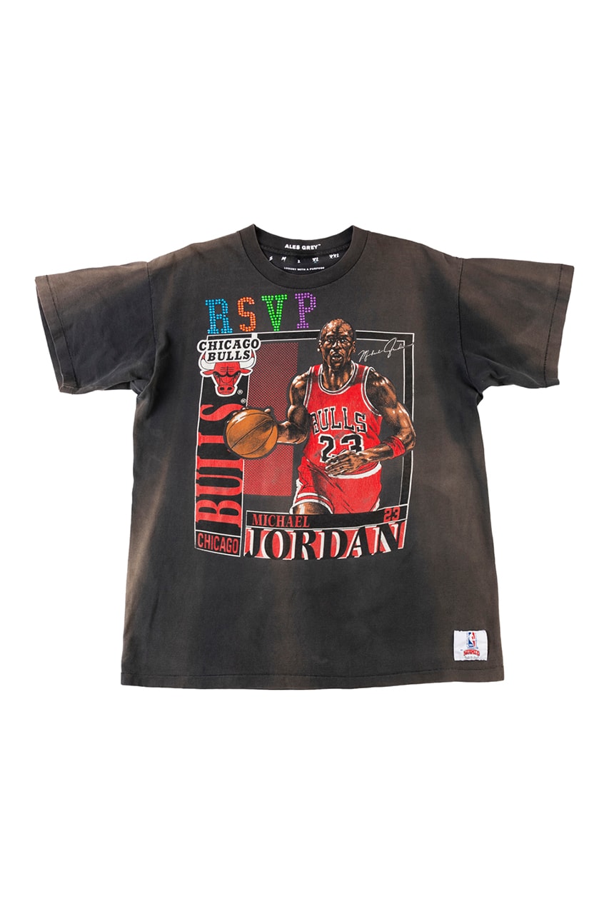 Ales Grey x RSVP Gallery Swarovski-Customized T-shirts tees vintage michael jordan chicago all star weekend bulls game 2020 february 14 valentines day