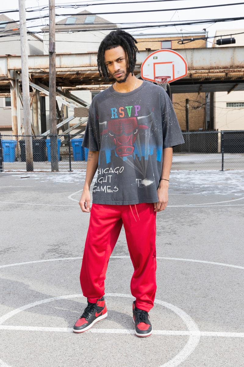 Ales Grey x RSVP Gallery Swarovski-Customized T-shirts tees vintage michael jordan chicago all star weekend bulls game 2020 february 14 valentines day