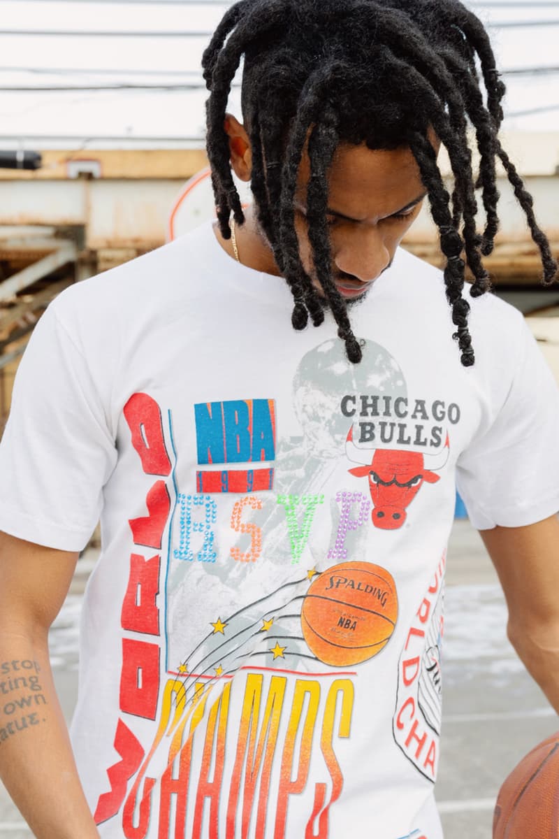 Ales Grey x RSVP Gallery Swarovski-Customized T-shirts tees vintage michael jordan chicago all star weekend bulls game 2020 february 14 valentines day