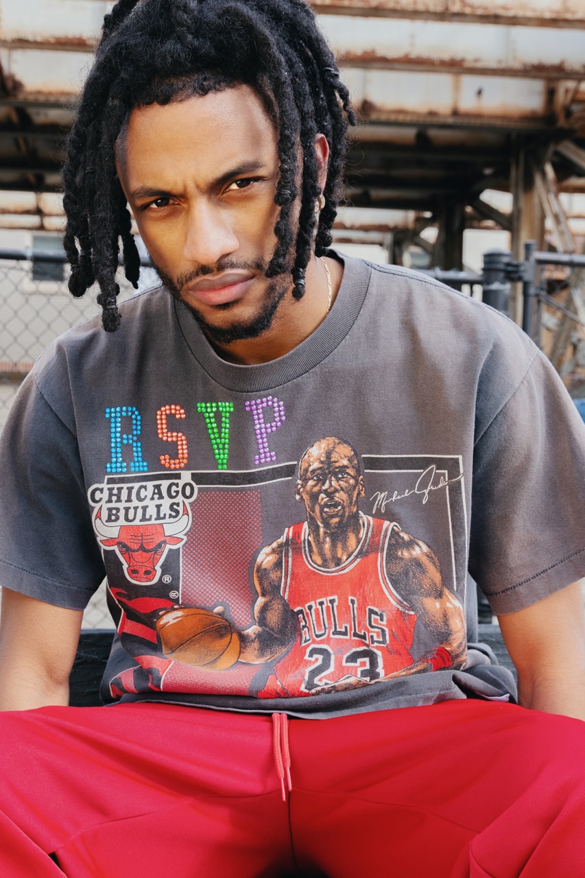 Ales Grey x RSVP Gallery Swarovski-Customized T-shirts tees vintage michael jordan chicago all star weekend bulls game 2020 february 14 valentines day