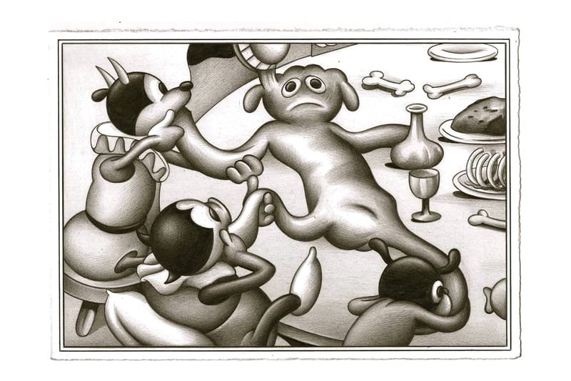 Ryan Travis Christian Explores Dark Themes in Chilling New Drawings