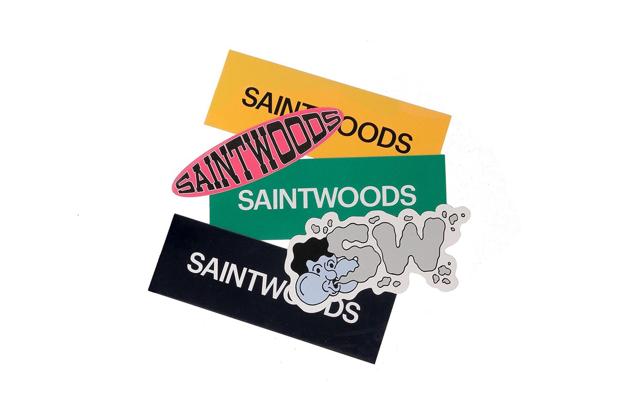 SAINTWOODS "SW Basics" Drop Essentials Core Collection Accessories Clothing Menswear Stationery Homeware Goods Items Hoodies T-Shirts Cups Mugs Keyrings Stickers Tote Bag Pen