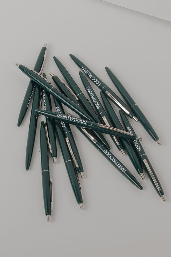 SAINTWOODS "SW Basics" Drop Essentials Core Collection Accessories Clothing Menswear Stationery Homeware Goods Items Hoodies T-Shirts Cups Mugs Keyrings Stickers Tote Bag Pen