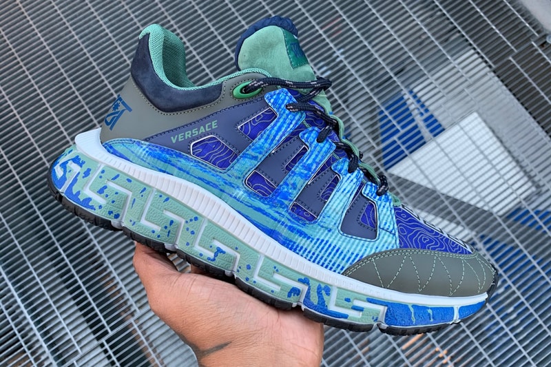 salehe bembury versace TriGreca new sneaker fw20 2020 chain reaction release date info photos price