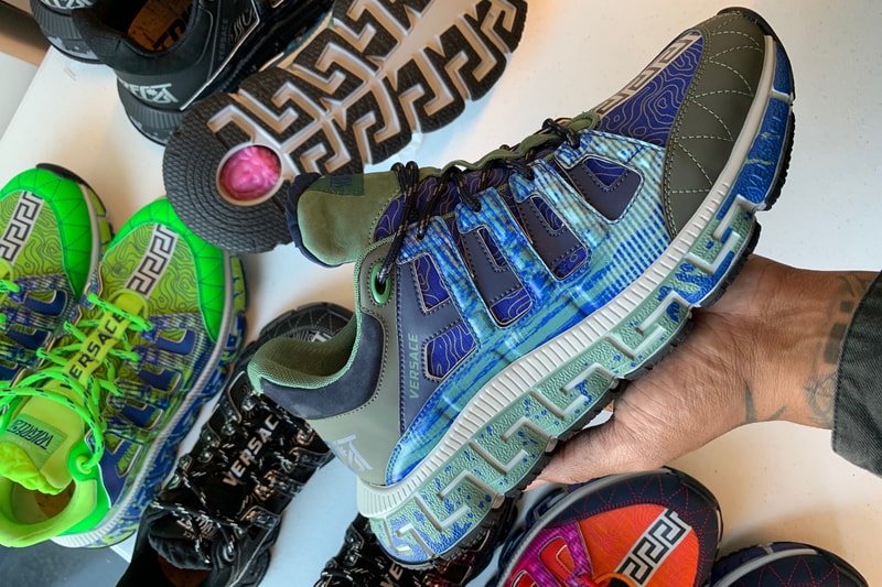 salehe bembury versace TriGreca new sneaker fw20 2020 chain reaction release date info photos price