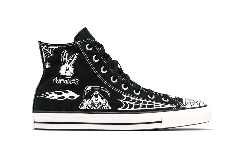 Sean Pablo x Converse CONS Chuck Taylor All Star Pro High Top Black Colorway Release Information Skateboarder Collaboration Drop Date Cop Footwear LA Artwork 