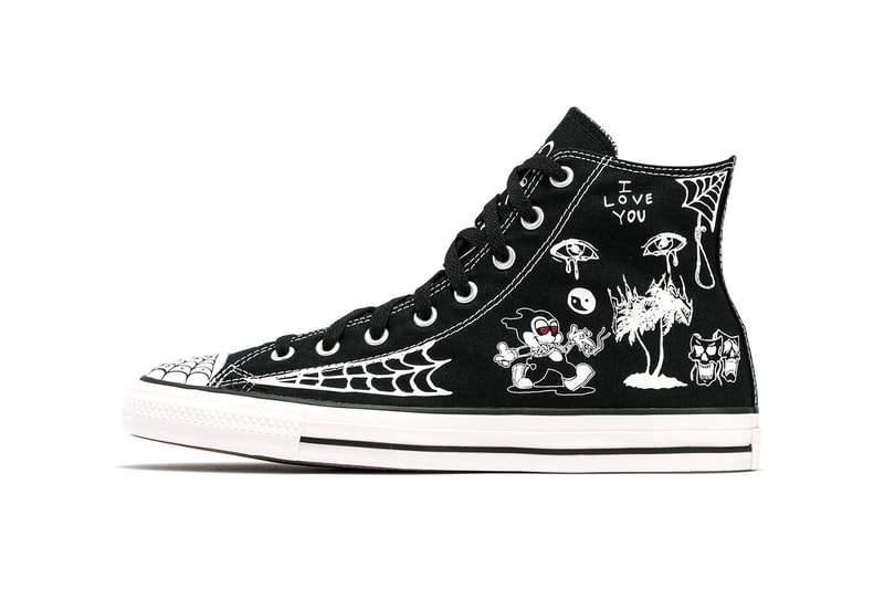 Sean Pablo x Converse CONS Chuck Taylor All Star Pro High Top Black Colorway Release Information Skateboarder Collaboration Drop Date Cop Footwear LA Artwork 