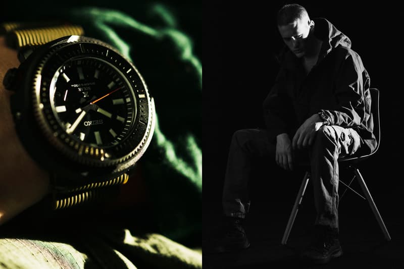 Seiko Prospex Street Series Collection "TUNA-CAN" exterior case MA-1 jacket divers series water resistance 200m SNE 547P1 and SNE 545P1 stillness motion time 